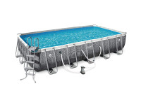 Above ground pool, 12x22, pump, and chlorinator