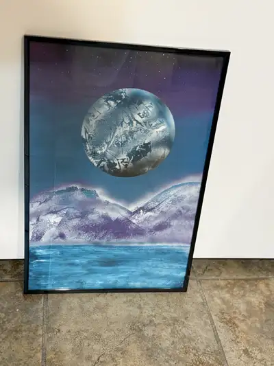 large framed painting , View more