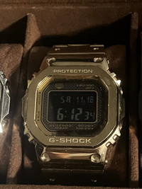 G shock gold metal    tough solar multiband 6 Bluetooth   watch