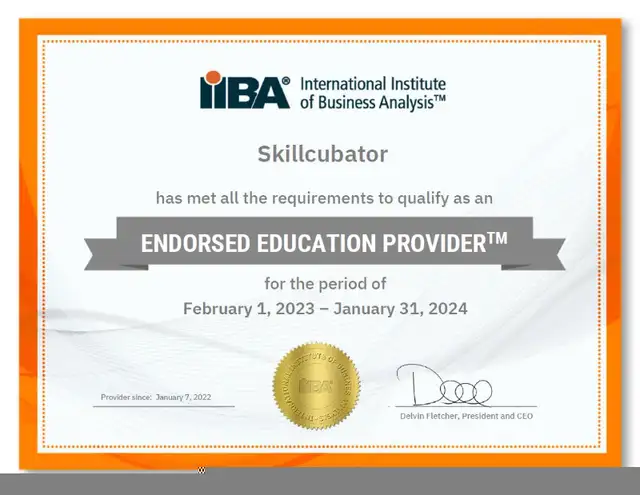 IIBA-Endorsed Business Analyst Training and Placement Program63611979785091121