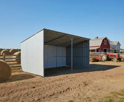 19FT x 12FT Livestock Metal Shelter, View more