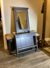 Medicine cabinet with shelf