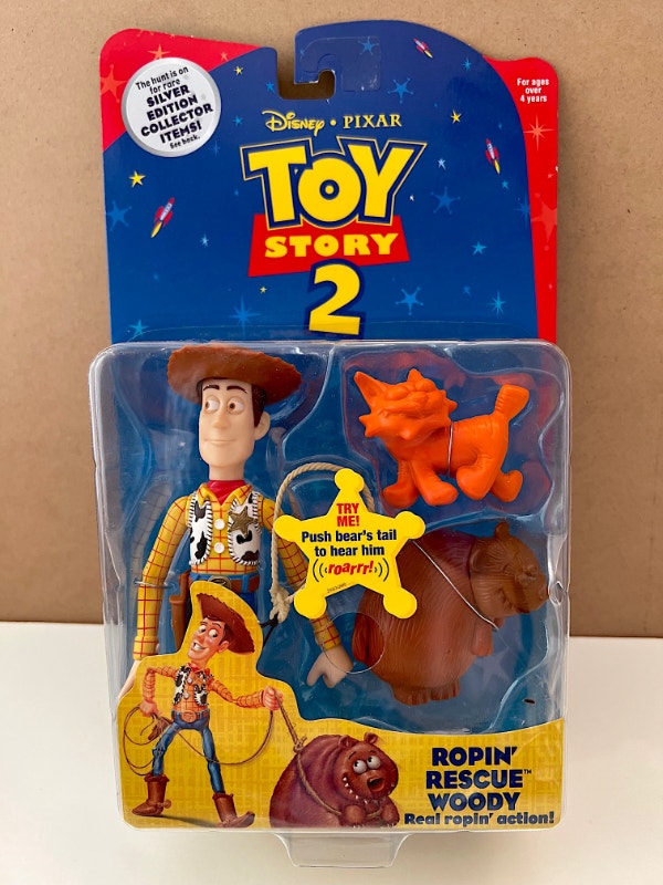 Vintage Disney's Toy Story 2 Ropin' Rescue Woody Action Figure Arts