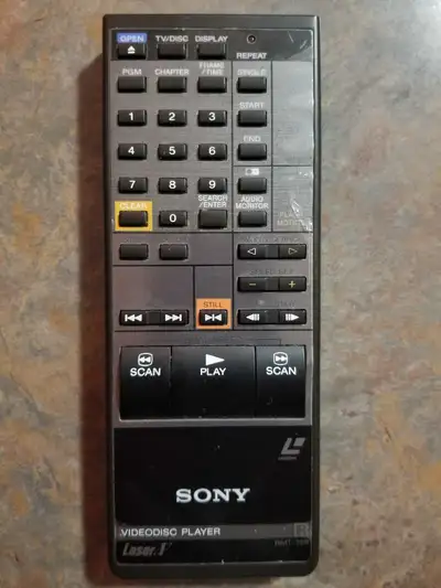 SONY VIDEO DISC REMOTE CONTROL , View more
