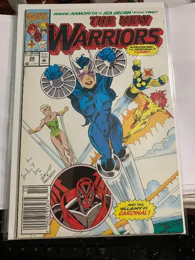 The New Warriors #28 OCT 1992 - 1st App. Turbo MARVEL COMICS VF, View more