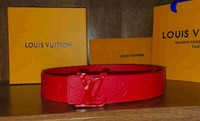 Louis Vuitton Belt Red