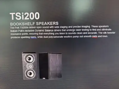 Polk Audio Speakers, View more