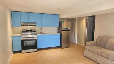 Newly Renovated two bedrooms Basement Apartment with private entrance One (1) Parking spot included...