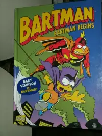The Simpsons hard cover comic Bartman Begins in french/francais