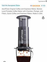 Aeropress Original Coffee ; Espresso Maker