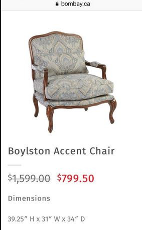 Set of Two Boylston Accent Chairs – Bombay in Chairs & Recliners in City of Toronto