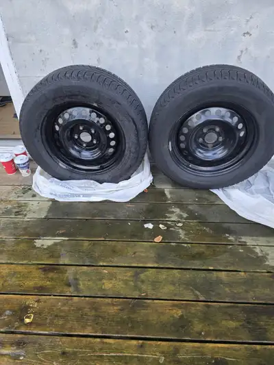 Both Tires & Rims are in good condition, used only one winter season, I am selling them because I ha...