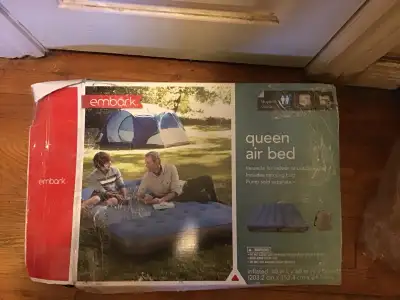 Queen Air Bed - 8o in L x 6o in W x 9 1/2 in D, View more