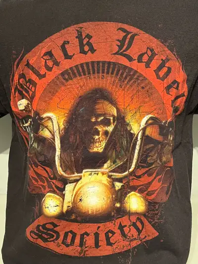 Vintage Black Label Society Doom Crew Inc Skull Biker T Shirt, View more