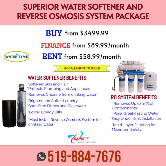 SUPERIOR WATER SOFTENER & REVERSE OSMOSIS SYSTEM in Irons & Garment Steamers in Woodstock