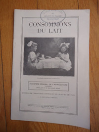 1931 Livret Consommons du Lait Agriculture Photos Recettes Pinte