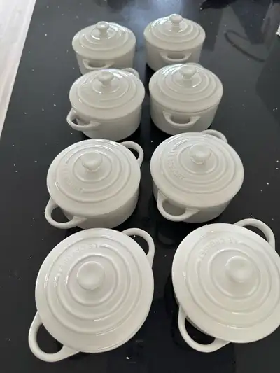 le creuset mini cocottes - white, View more