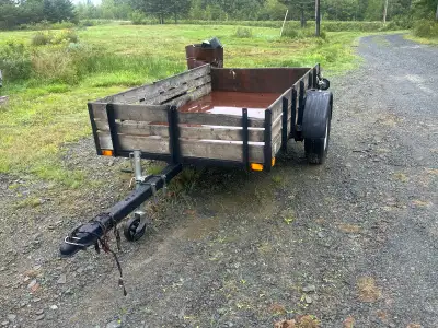 Will not pass inspection as is 5x8.5 With in last 6 weeks Five new cross members (2x2 tubing ) New f...