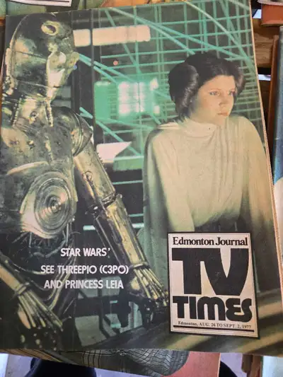 Edmonton Journal TV Times Star Wars 1977, View more