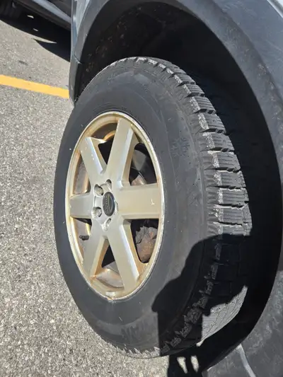 4 tires bought new (for a Volvo XC90) and used last winter only, mounted on Aluminum rims. Text to 5...