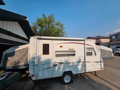 This trailer is ready to take to your campsite next weekend! All appliances electrical, and water wo...