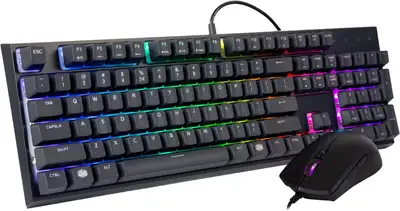 NEW MasterSet MS121 Keyboard and Mouse Set (Cooler Master) Black, View more
