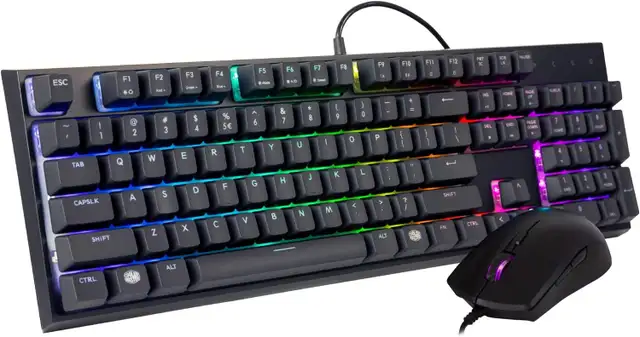 NEW MasterSet MS121 Keyboard and Mouse Set (Cooler Master) Black in Mice, Keyboards & Webcams in Markham / York Region - Image 2