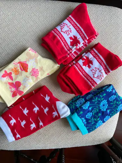 5 Brand new pairs girls’ colourful socks, View more