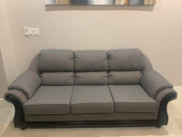3 pc dark grey sofa set