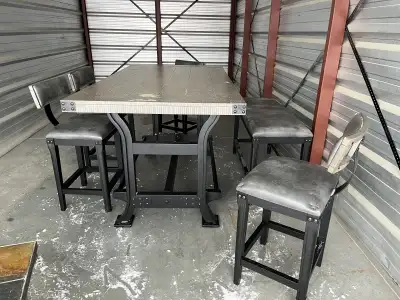 Counter Height Black & Grey Dining Set, View more