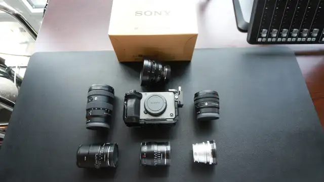 Sony FX30 Cinema Camera Kit + 6 Lenses, Cage, 4 Batteries
