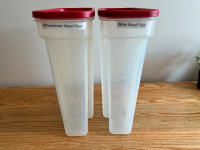 Rubbermaid Dry Storage Canisters 5.4 L 22.8 Cups Red Lid
