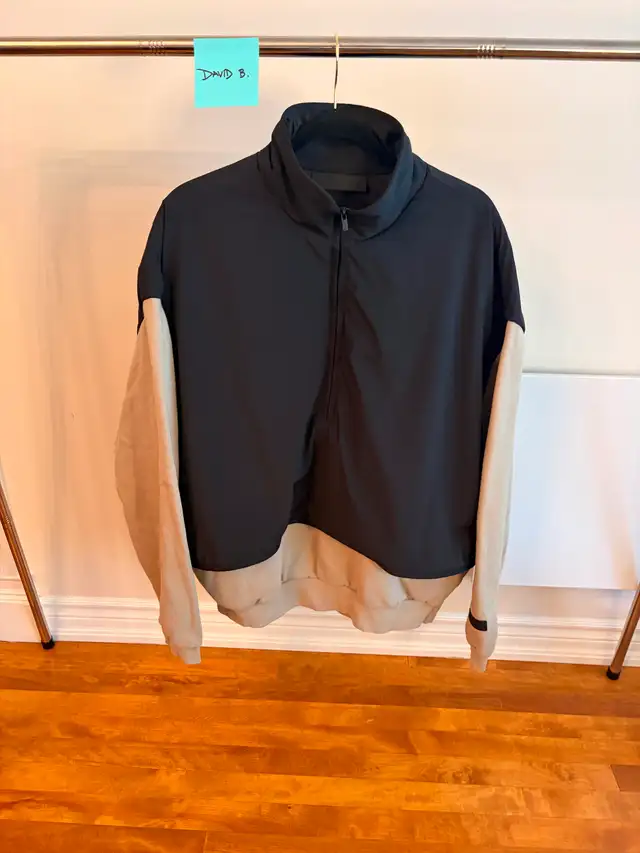 Essentials Fear of god Nylon & Fleece half zip mockneck sz Large