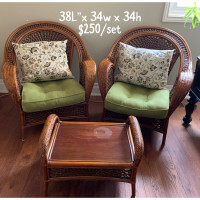 PIER 1 IMPORTA armchairs with footrest 