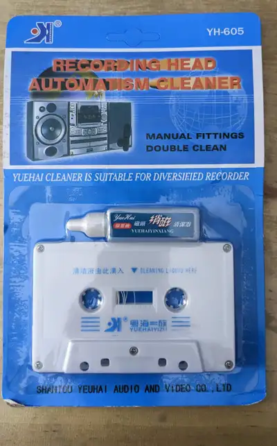 Tape Cassette Player Head Cleaner washer AUDIO TAPE  MUSIC spool, View more