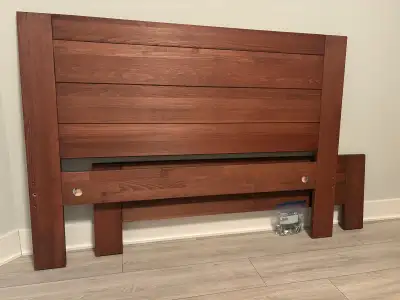 New solid wood Full Headboard and Footboard, View more