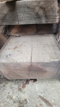 Black Walnut, Oak slabs and fire wood