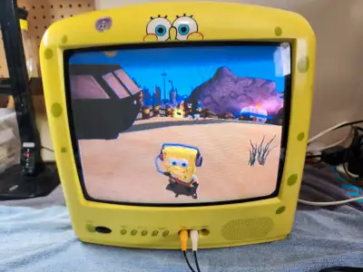 Spongebob Squarepants TV 13" CRT 2005 Emerson, View more