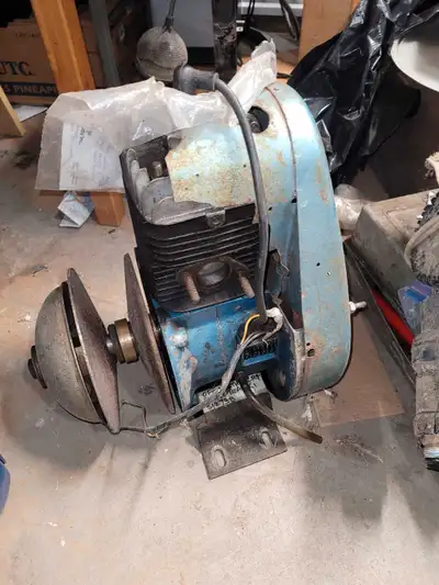 For parts only. Came off a 1968 Motoski Cadet. Had compression and spark. Missing carb and recoil.