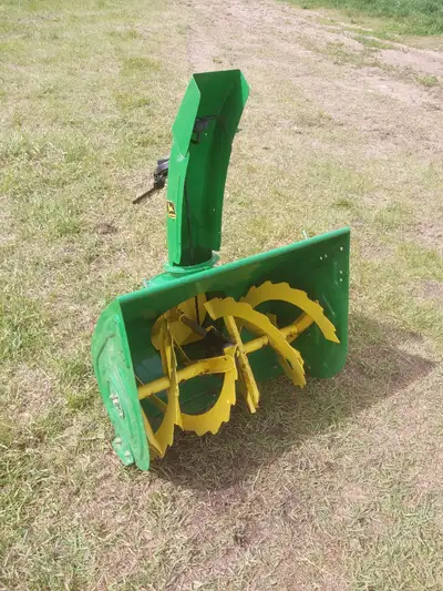 28" JD SNOWBLOWER ATTACHMENT ONLY $100, View more
