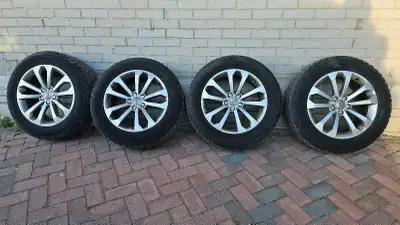 A set of 4 235/60R18 OEM Audi wheels with Sailun Ice Blazer winter tires in excellent condition. Abo...