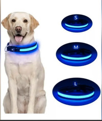 Brand new LED Dog Collar  size M