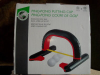 Ping-pong putting cup