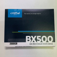 BRAND NEW SEALED! 2TB Crucial BX500 SATA SSD!