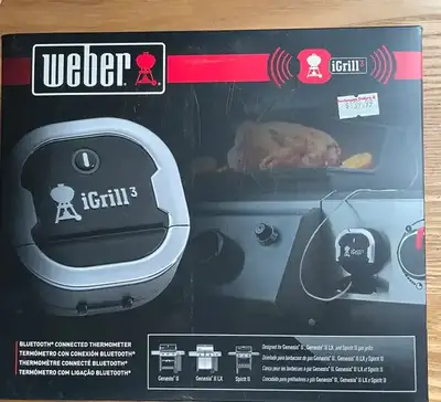 Weber IGrill 3 Bluetooth App enabled BBQ Thermometer- Brand New, View more
