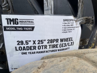 29.5” x 25” 28 PR Loader Tires