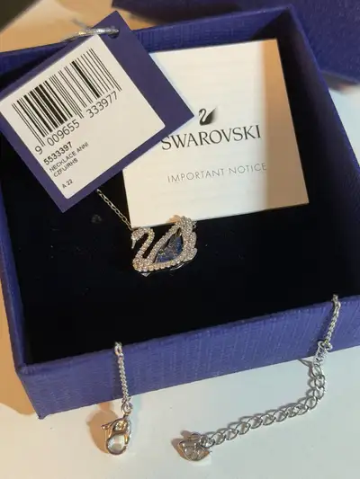 New Swarovski Swan Necklace, View more