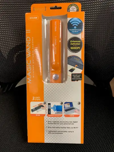 VuPoint Solutions Magic Wand II Wireless Portable Handheld Scanner MODEL ST440R Take scanning flexib...
