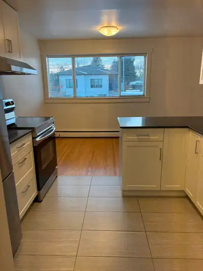 Large bright two bedroom, hardwood floors throughout, granite counter, stainless appliances and larg...