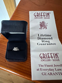 Engagement and wedding ring set 
